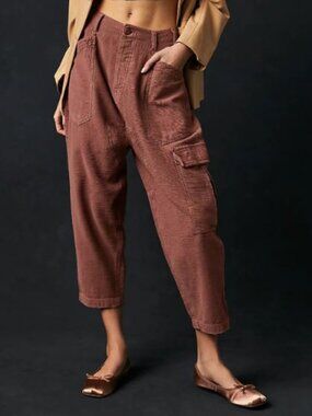 FREE PEOPLE Bay to Breaker pant, Elderberry Tea, size Medium